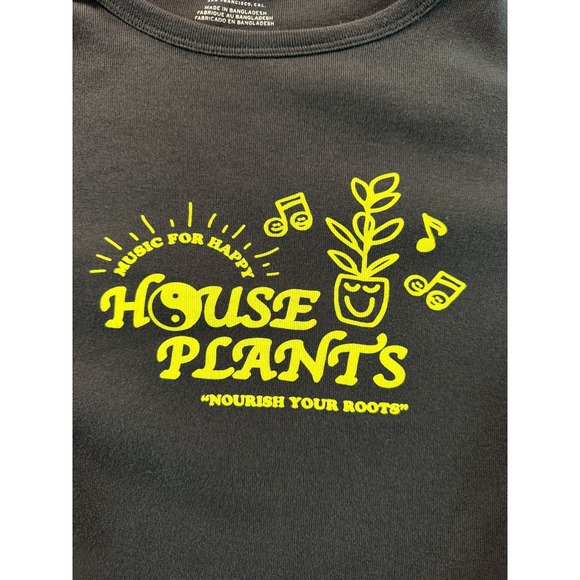 Levi's House Plants Graphic Long Sleeve Tee Black Small‎ Music Nature - Picture 2 of 8